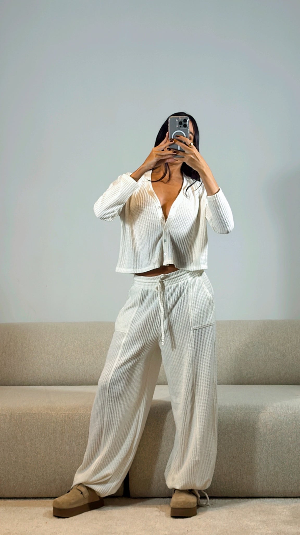 IVORY KNIT SET