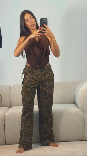 LEOPARD PRINT CARGO SMALL 2-4