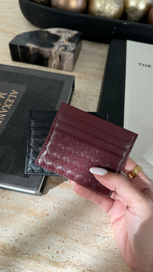 BURGUNDY CARD HOLDER