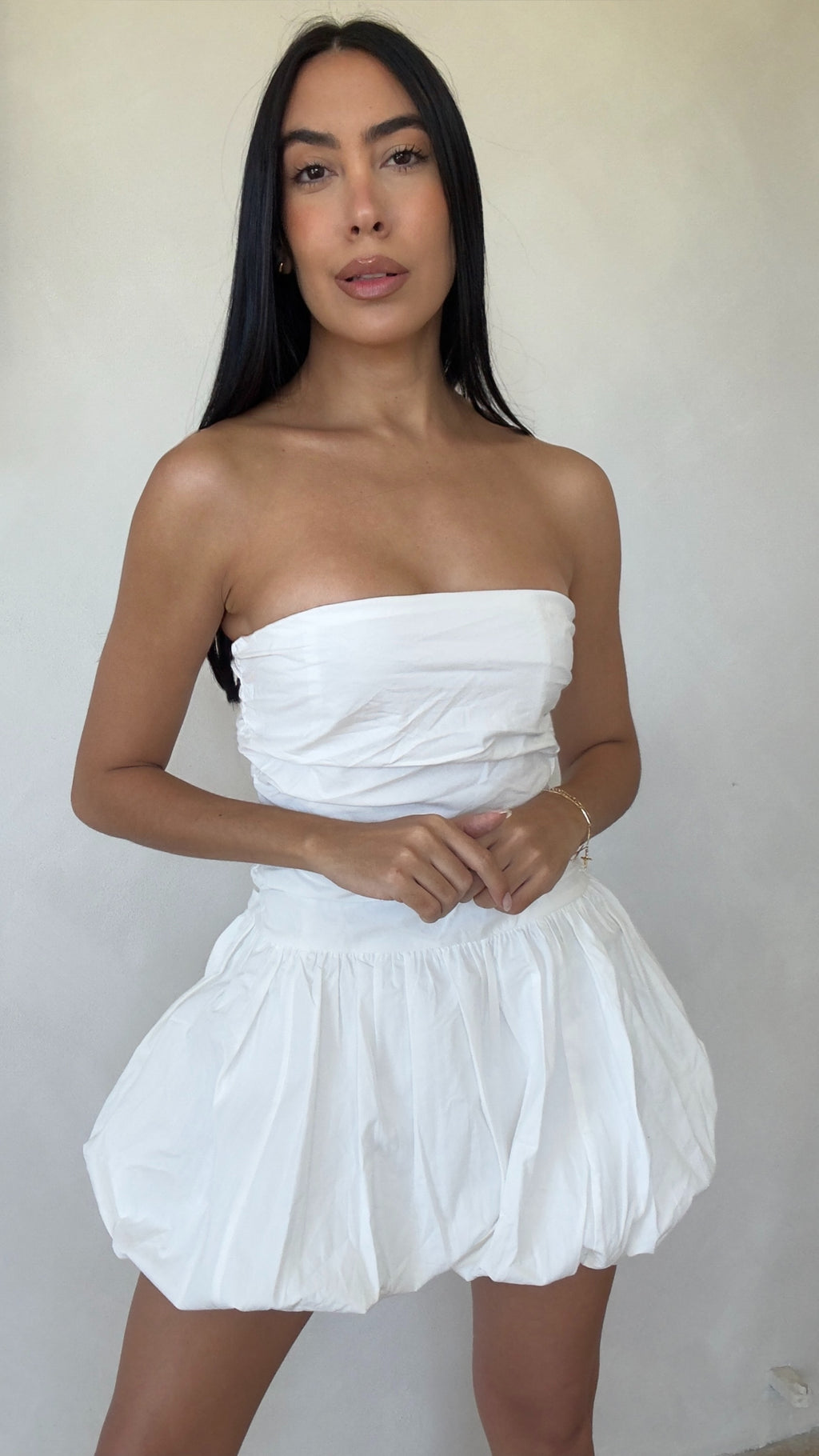 WHITE BUBBLE DRESS