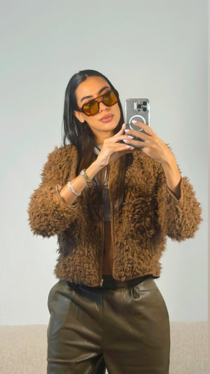 CHOCOLATE BOMBER JACKET