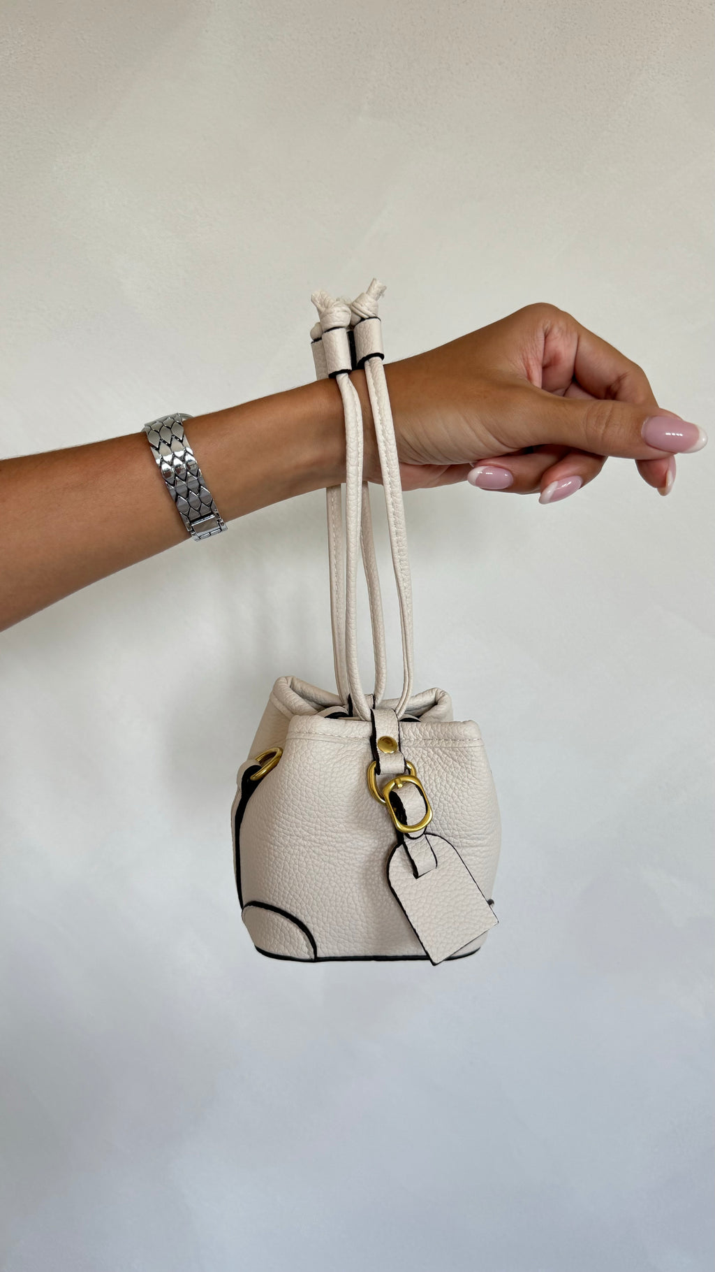 BONE WHITE MINI CHOLI POUCH