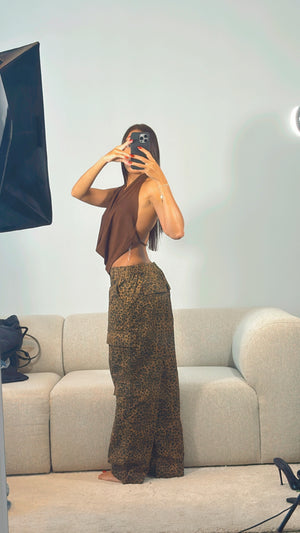 LEOPARD PRINT CARGO SMALL 2-4
