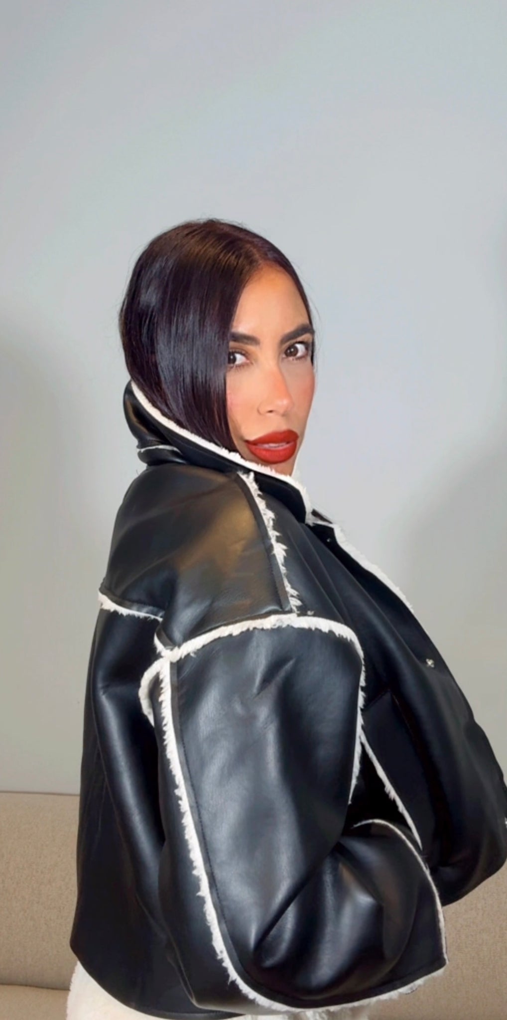 PU BLACK JACKET