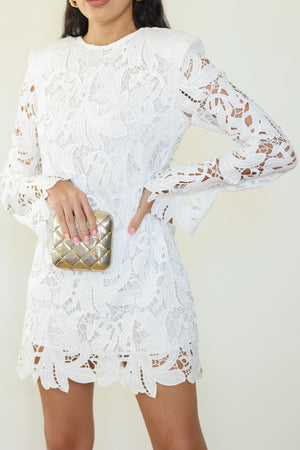 WHITE LACE DRESS